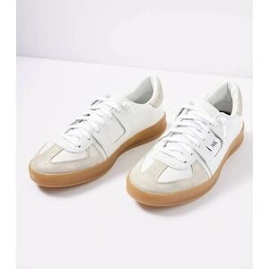 P448 Monza Glitterfine White Leather Glitter Suede Sneakers S24MONZA-W 36